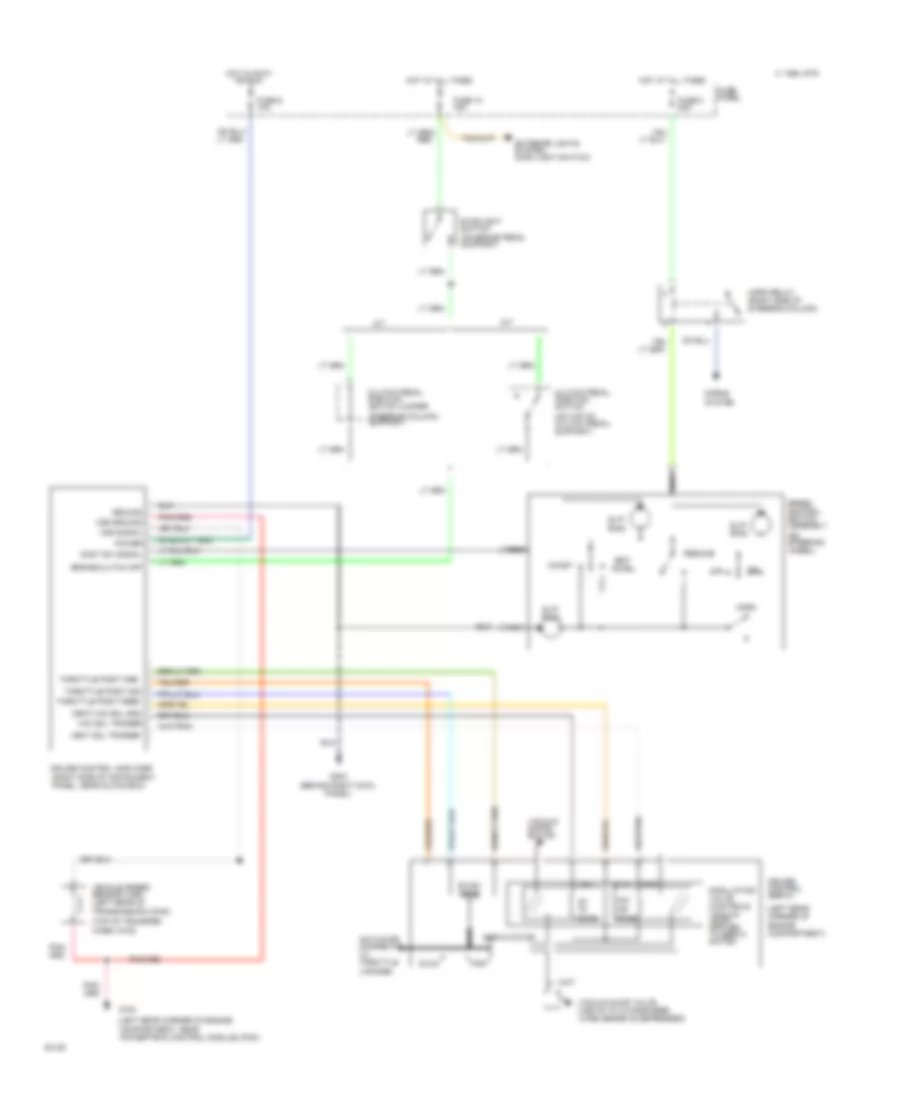 Электросхема системы круизконтроля для Mazda BSE 1994 2300