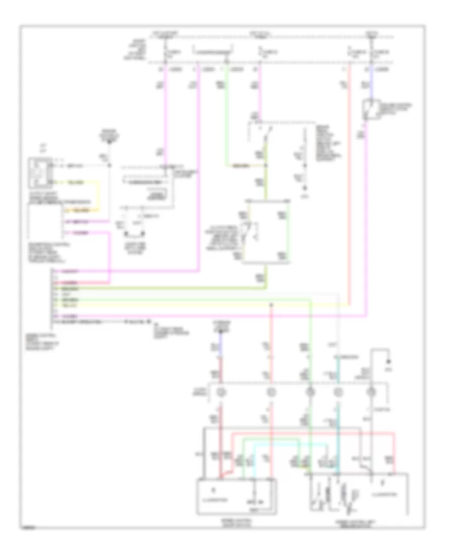 Электросхема системы круизконтроля для Mazda B2007 2300