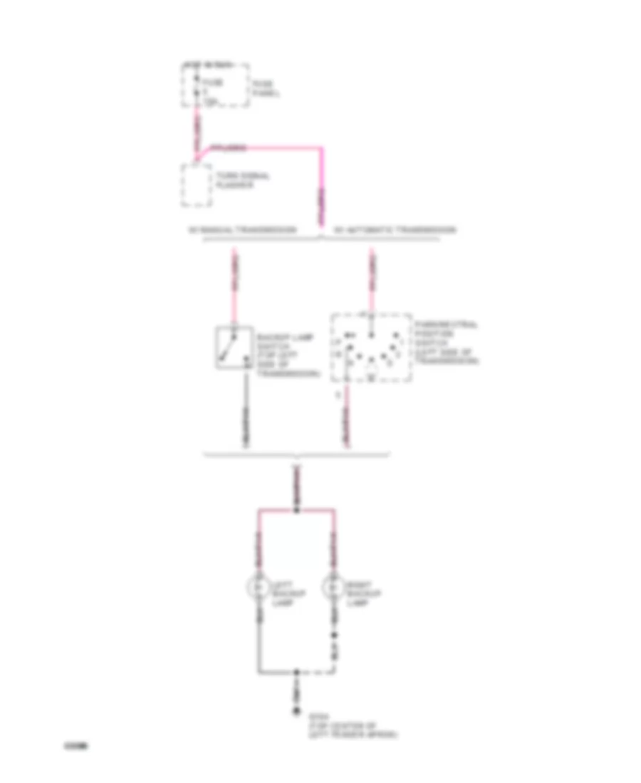 Электросхема заднего хода для Mazda BSE 1994 4000