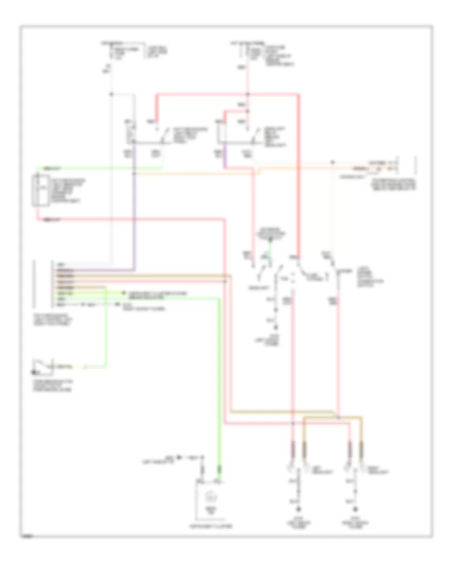 Headlight Wiring Diagram, withDRL & without Подушка безопасности для Mazda MX-3 1994