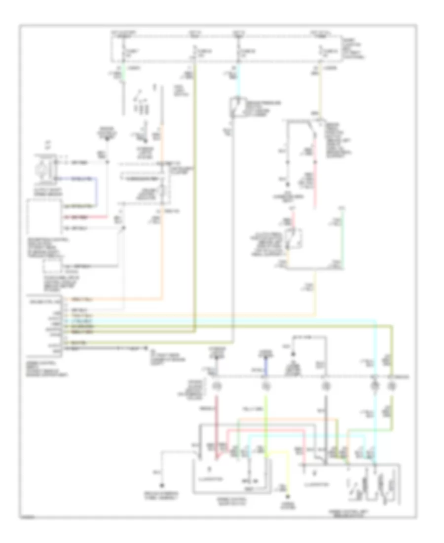 Электросхема системы круизконтроля для Mazda B2005 3000