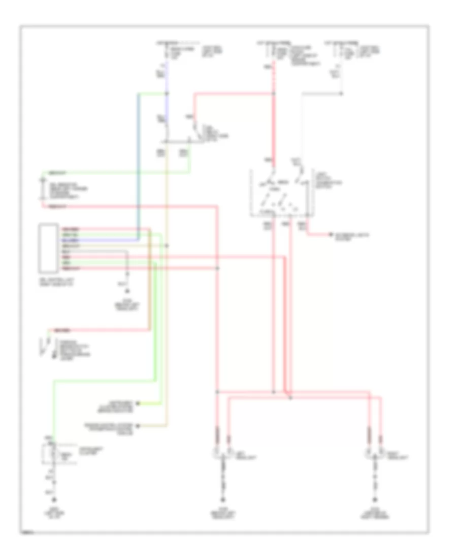 Headlight Wiring Diagram, withDRL & withCruise Control для Mazda Protege 1994