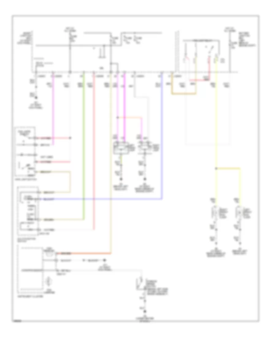 Электросхема фар, С DRL для Mazda B2009 2300