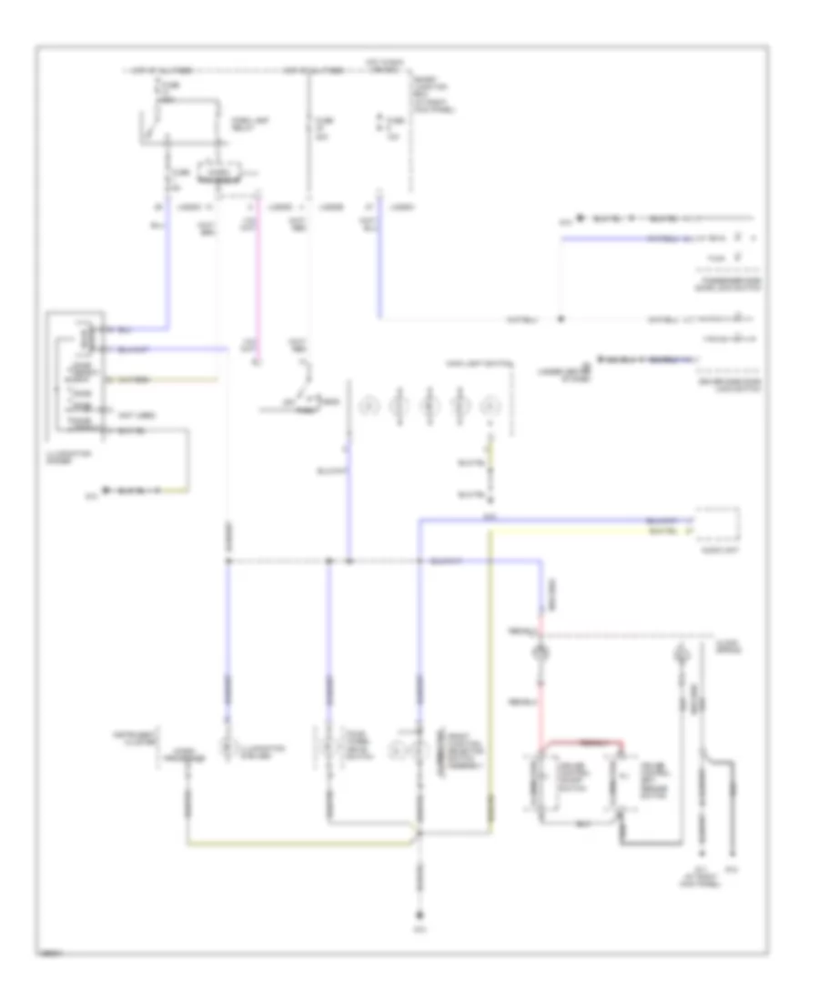 Электросхема подсветки приборов для Mazda B2009 2300