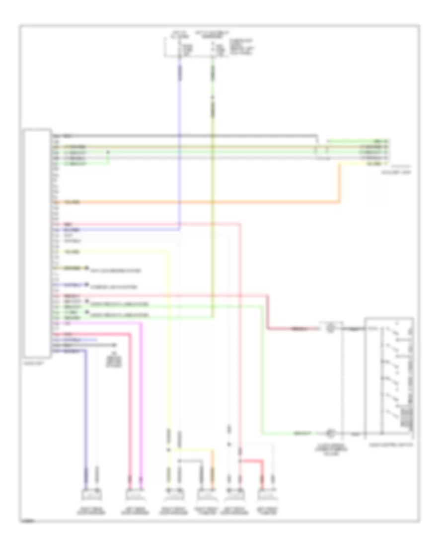 Электросхема магнитолы, без Bose для Mazda RX-8 Sport 2010