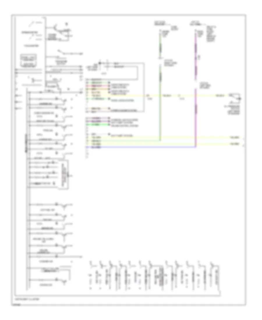 Электросхема панели приборов (1 из 2) для Mazda 5 Touring 2012
