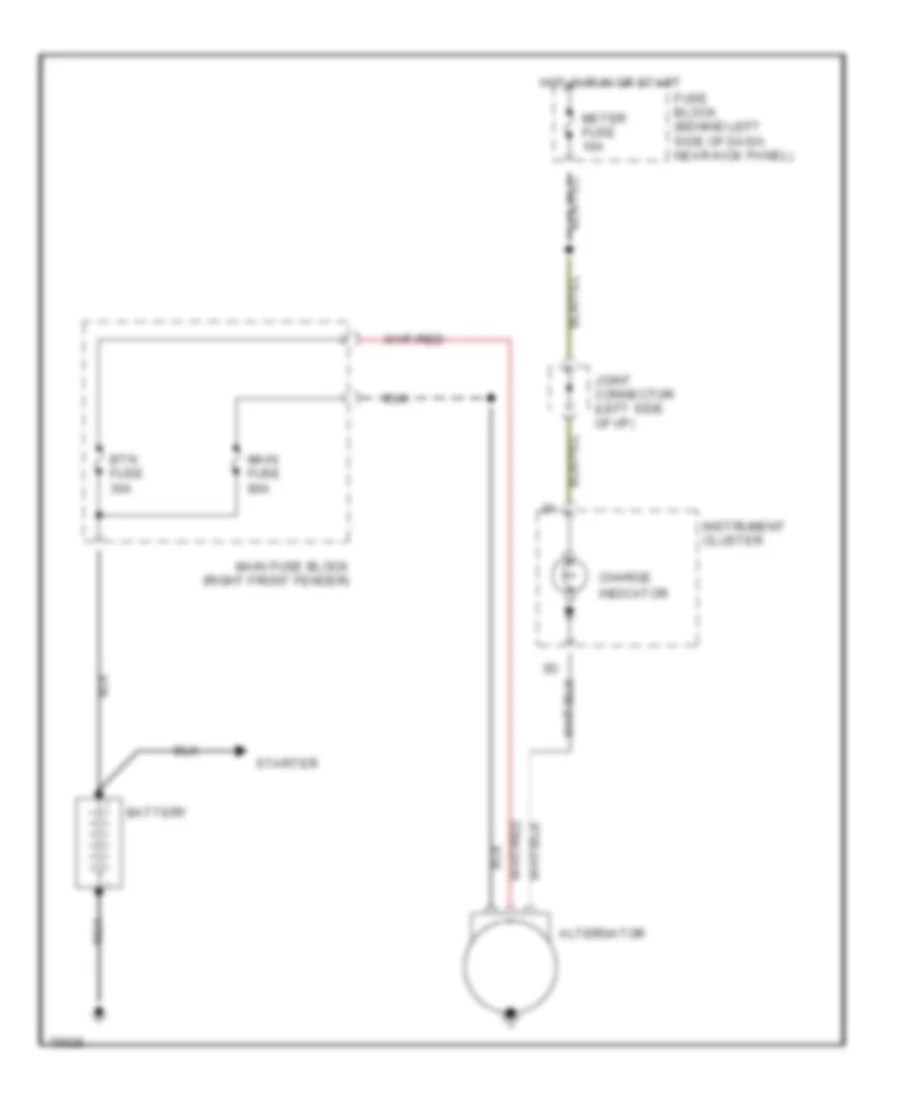 Электросхема Генератора для Mazda BLE-5 1991 2200