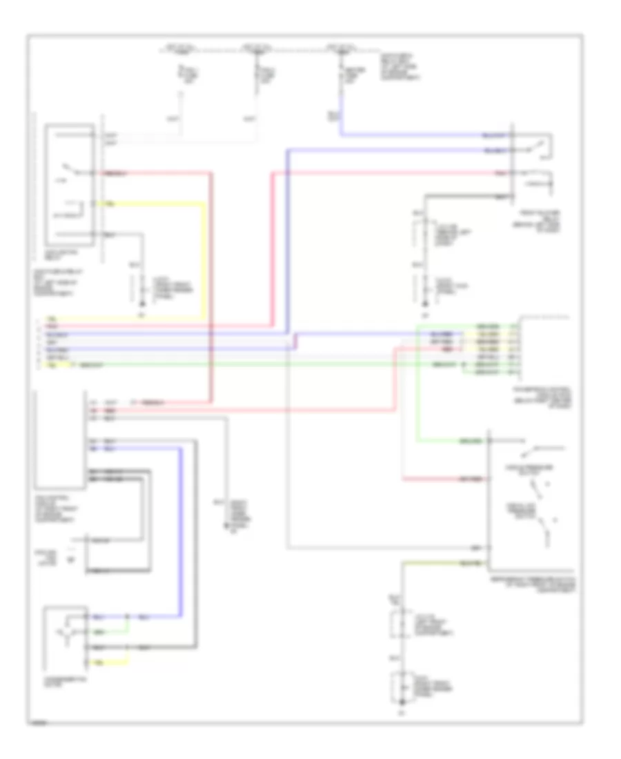 Передняя Электросхема кондиционера A/C (2 из 2) для Mazda MPV LX 2002