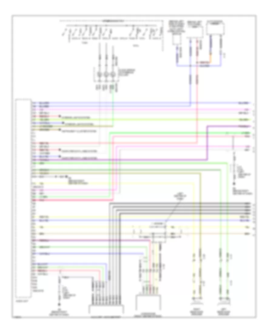 Электросхема навигации GPS, без Bose (1 из 2) для Mazda CX-9 Sport 2013