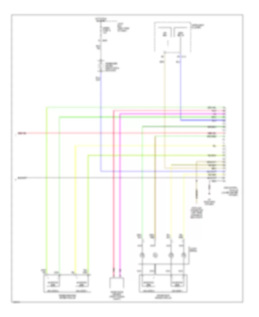 Supplemental Restraints Wiring Diagram (2 of 2) for Mazda MPV ES 2006