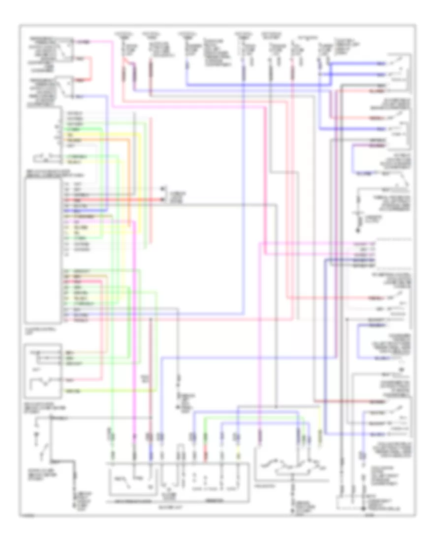 Manual AC Wiring Diagram for Mazda 626 ES 1999