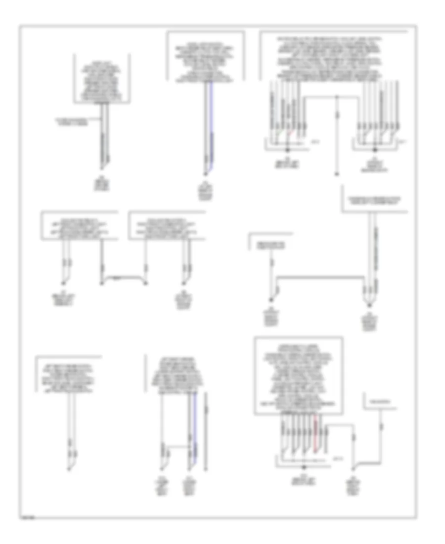Ground Distribution Wiring Diagram 1 of 2 for Mazda RX 8 Sport 2008