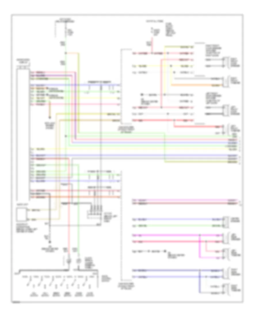 Radio Wiring Diagram with Bose with Navigation 1 of 2 for Mazda RX 8 Sport 2008