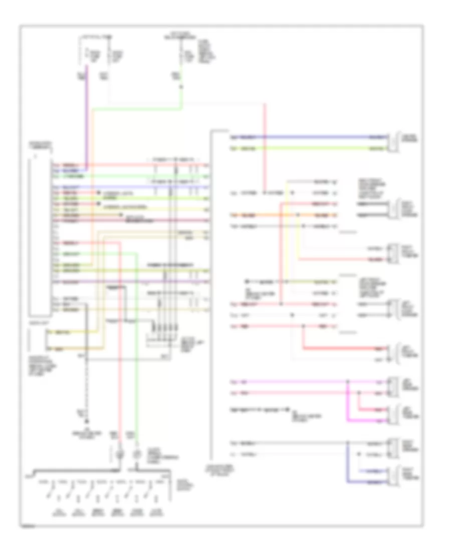 Radio Wiring Diagram, with Bose for Mazda RX-8 Sport 2008