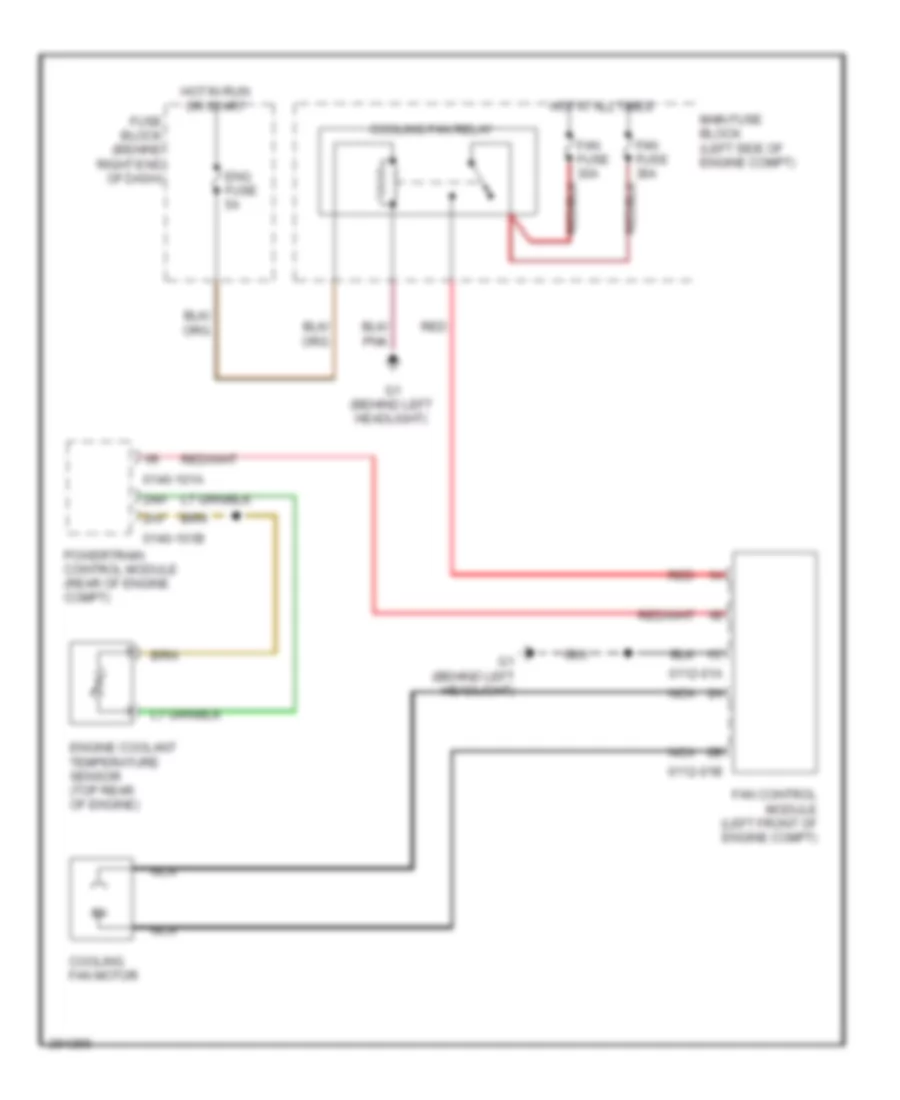 Cooling Fan Wiring Diagram for Mazda 5 Sport 2008