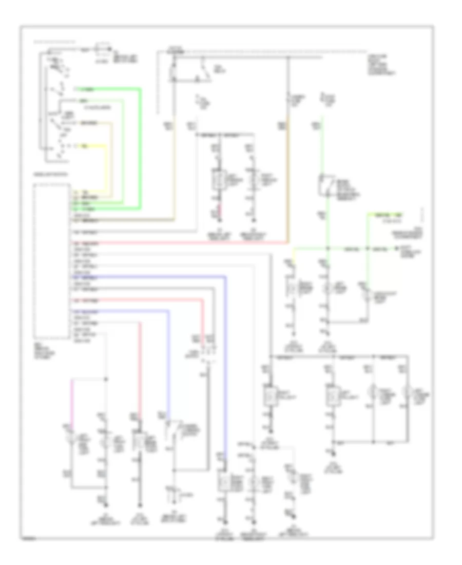 Exterior Lamps Wiring Diagram for Mazda 5 Sport 2008