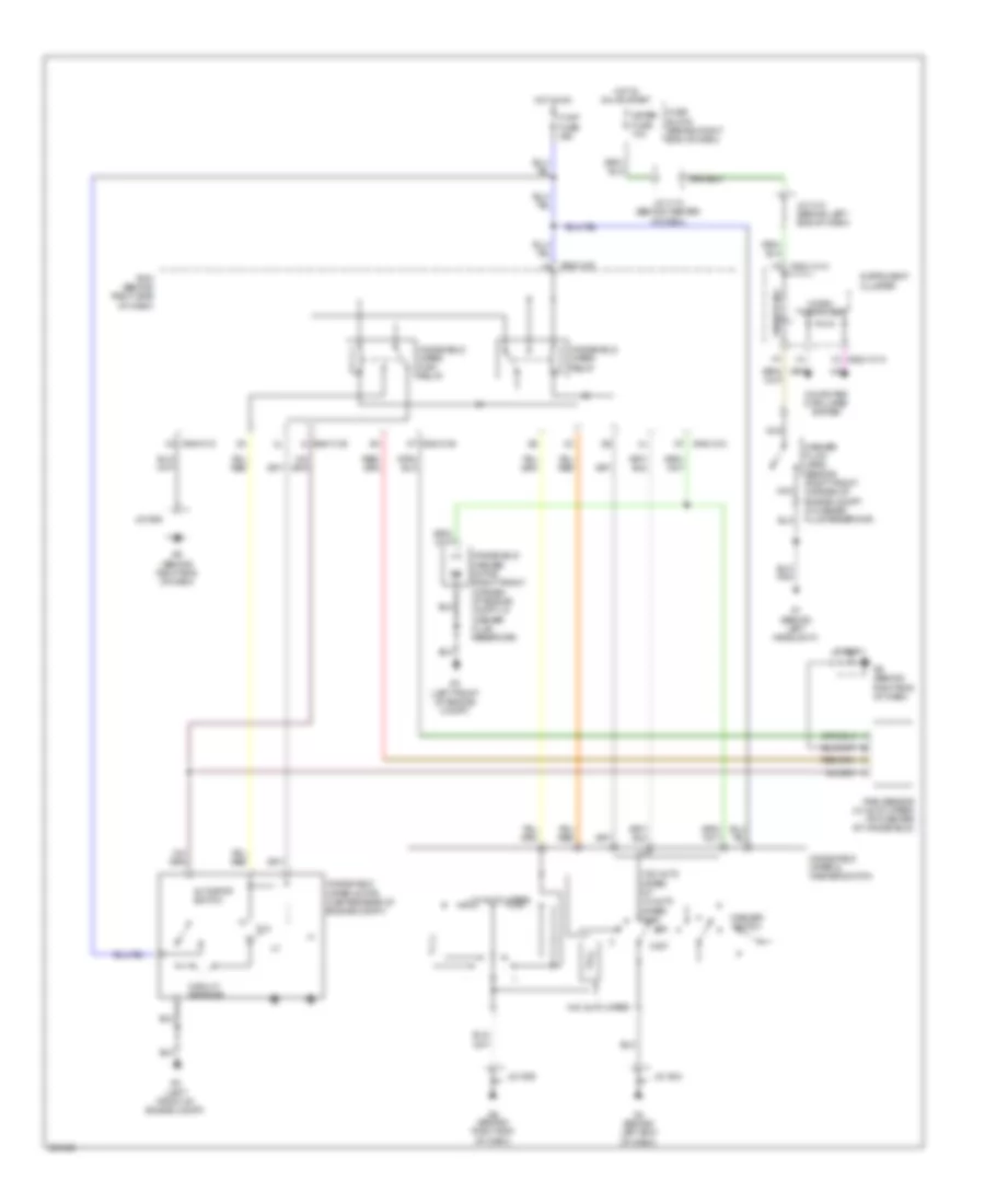 Front Wiper Washer Wiring Diagram for Mazda 5 Sport 2008