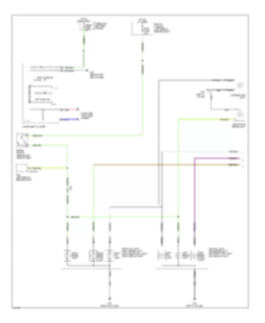 Exterior Lamps Wiring Diagram (1 of 2) for Mazda 2 Sport 2014