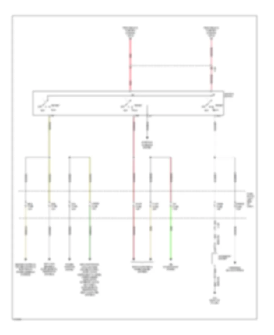 Power Distribution Wiring Diagram (2 of 2) for Mazda 2 Sport 2014