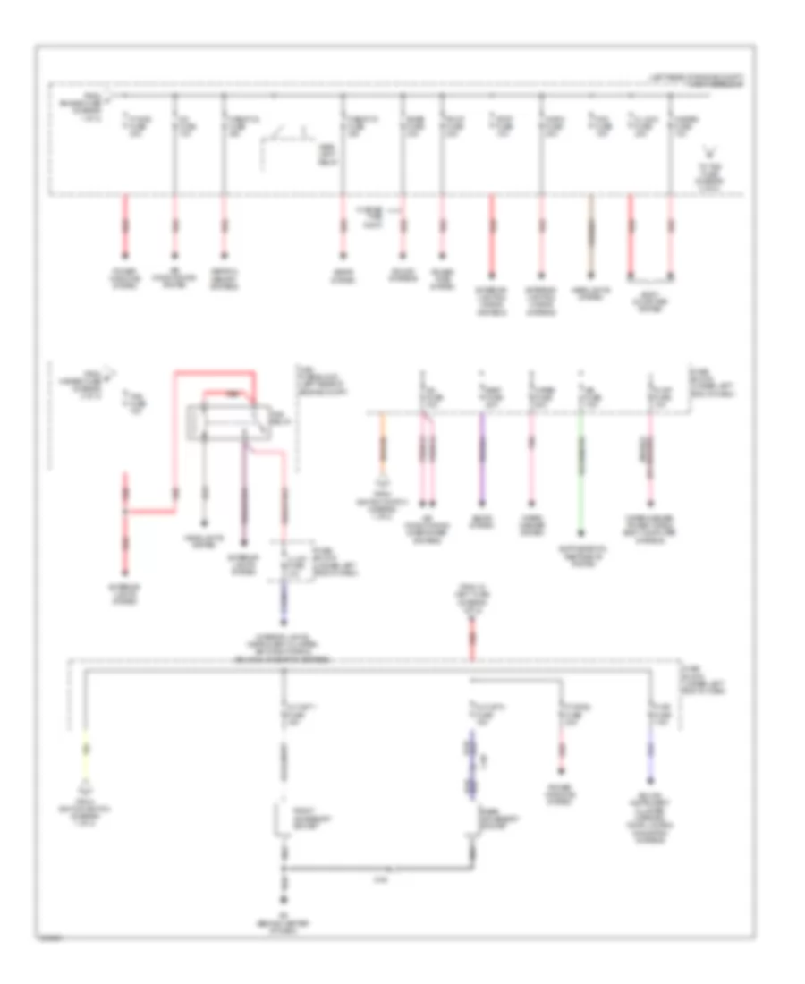 Power Distribution Wiring Diagram 2 of 2 for Mazda CX 7 i SV 2011