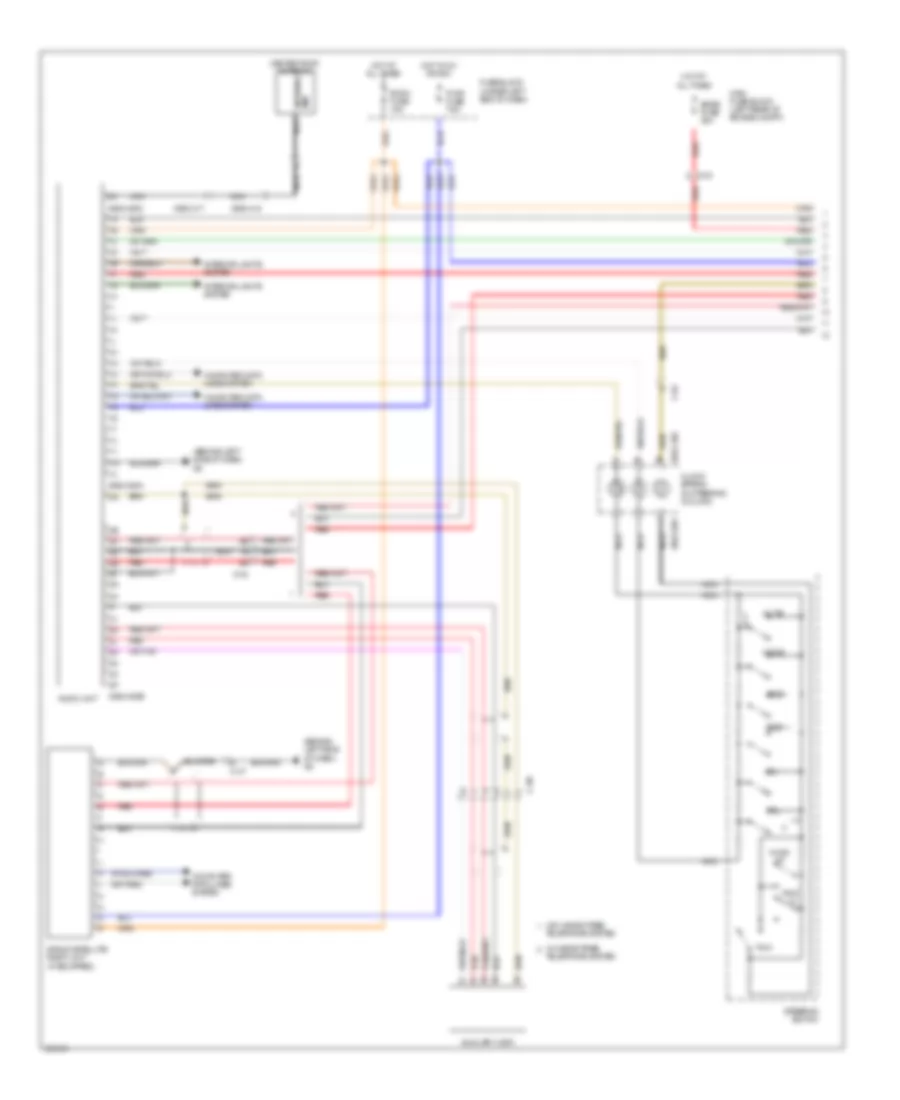 Radio Wiring Diagram, with Bose without Navigation (1 of 2) for Mazda CX-7 i SV 2011
