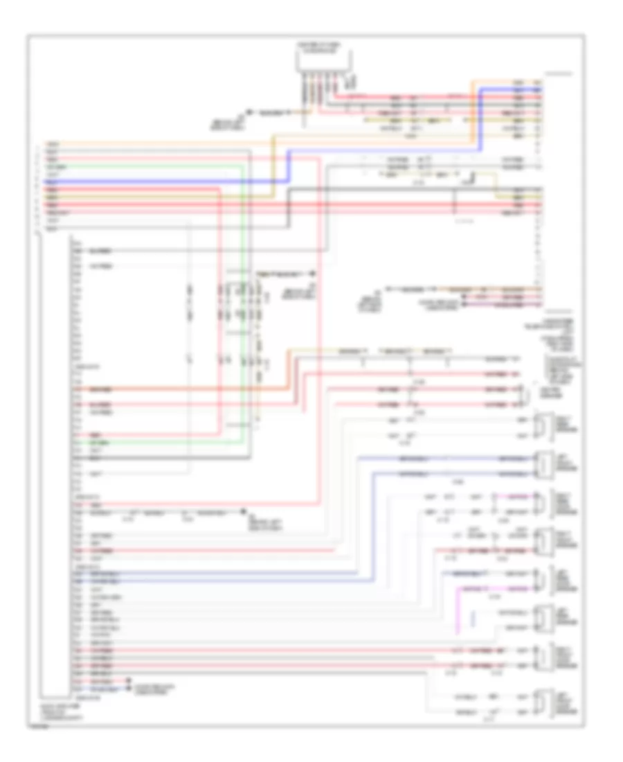 Radio Wiring Diagram, with Bose without Navigation (2 of 2) for Mazda CX-7 i SV 2011