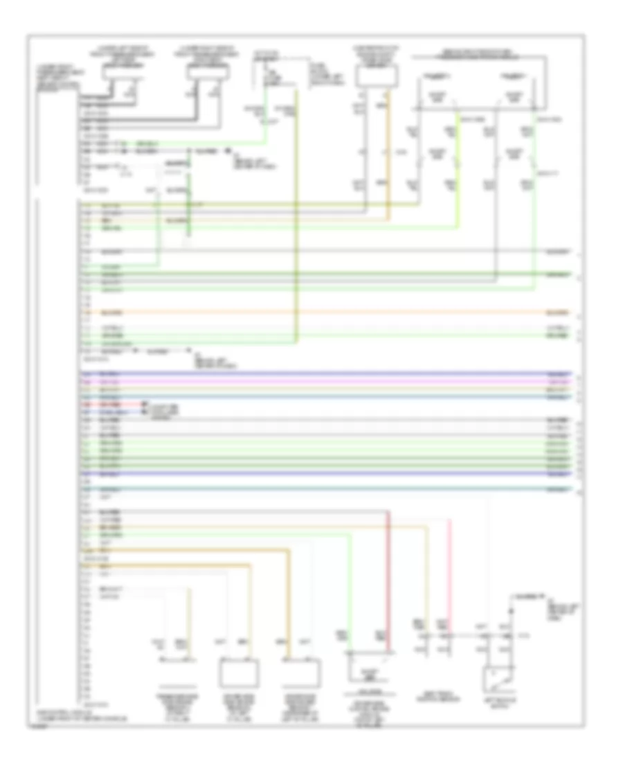Supplemental Restraints Wiring Diagram 1 of 2 for Mazda CX 7 i SV 2011