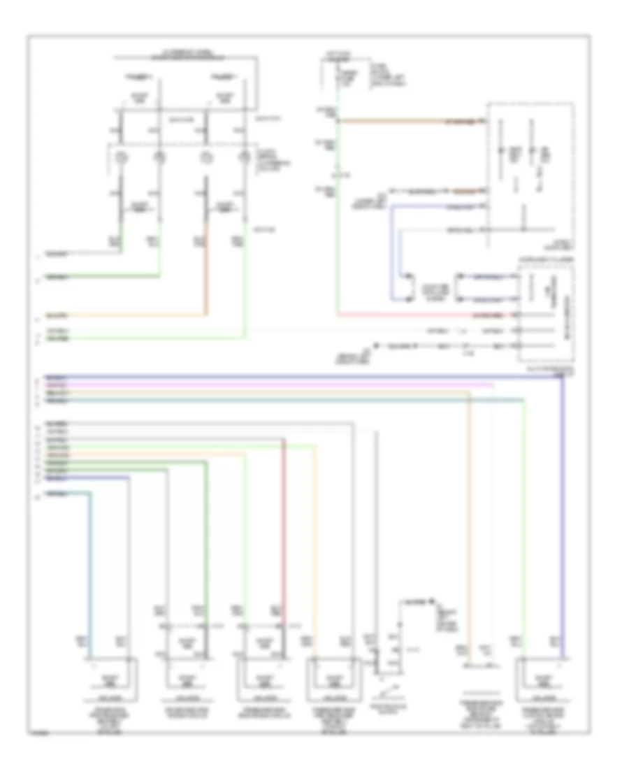 Supplemental Restraints Wiring Diagram (2 of 2) for Mazda CX-7 i SV 2011