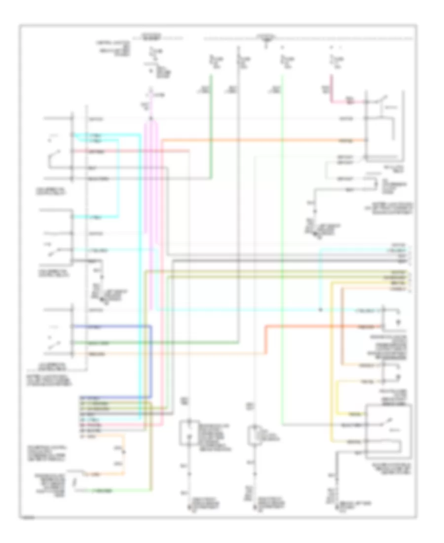 3.0L, Manual AC Wiring Diagram (1 of 2) for Mazda Tribute DX 2002