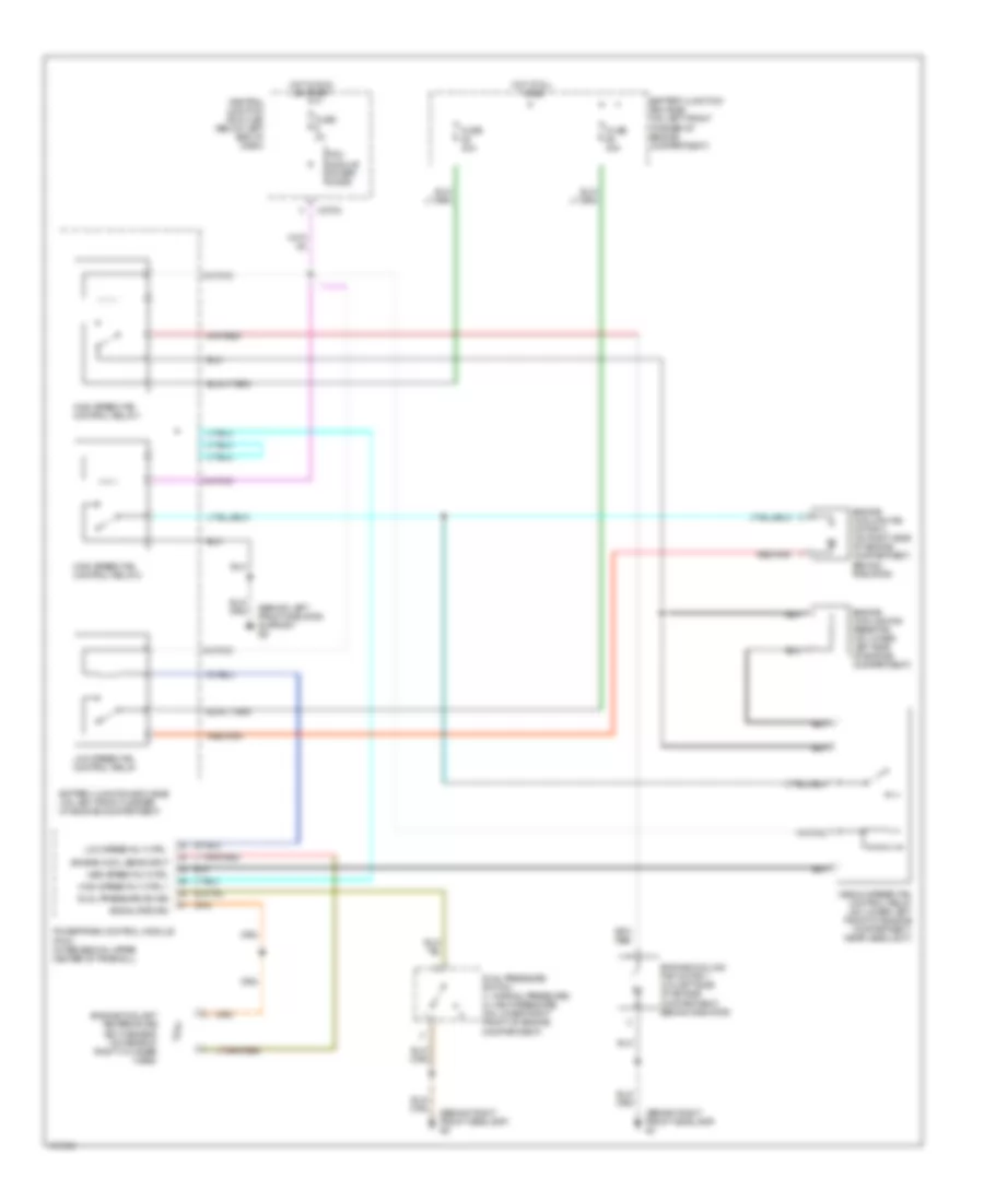 3.0L, Cooling Fan Wiring Diagram for Mazda Tribute DX 2002