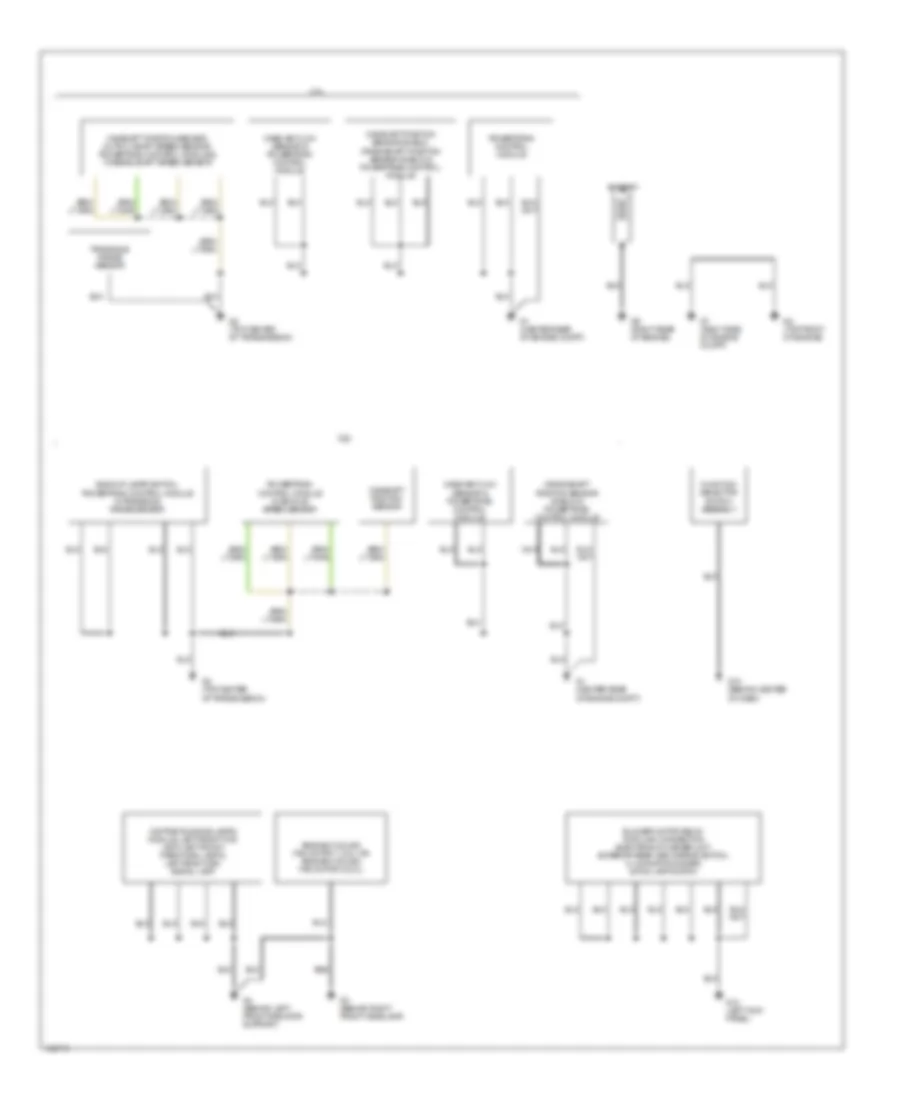 Ground Distribution Wiring Diagram 1 of 2 for Mazda Tribute DX 2002