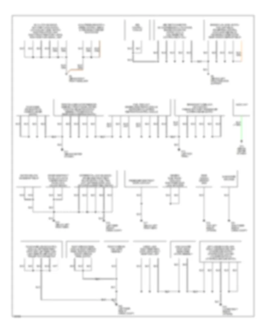 Ground Distribution Wiring Diagram 2 of 2 for Mazda Tribute DX 2002