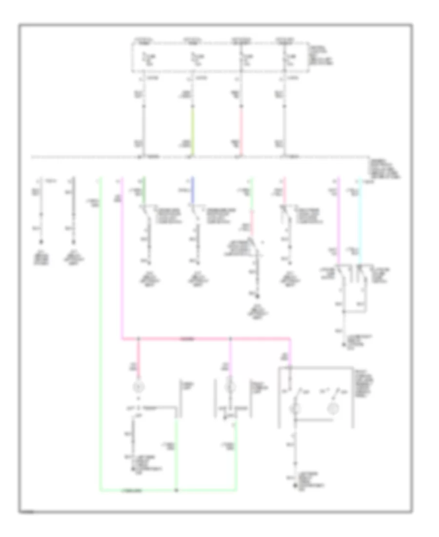 Courtesy Lamps Wiring Diagram for Mazda Tribute DX 2002
