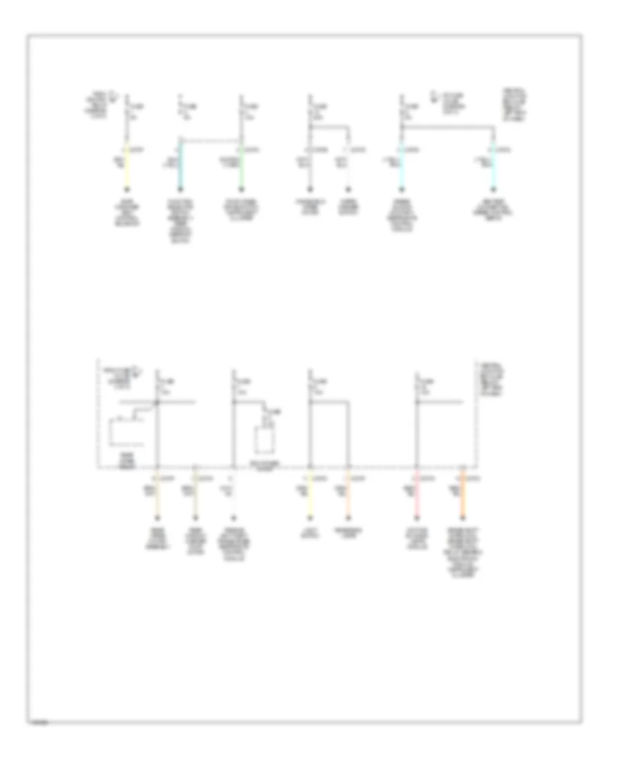Power Distribution Wiring Diagram (3 of 3) for Mazda Tribute DX 2002
