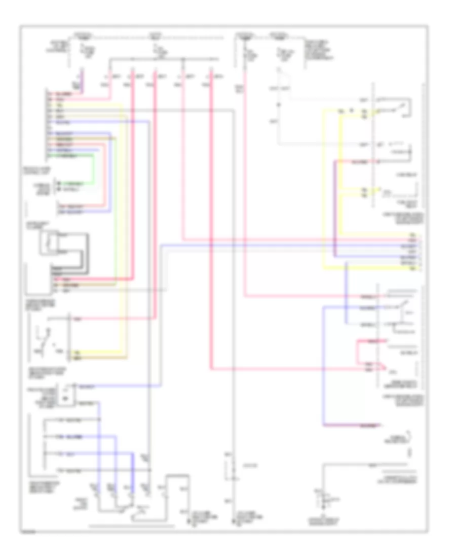 Электросхема кондиционера с ручный управлением (1 из 2) для Mazda MPV LX 2006