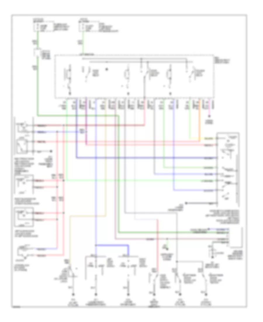 Power Door Locks Wiring Diagram for Mazda 5 Touring 2008