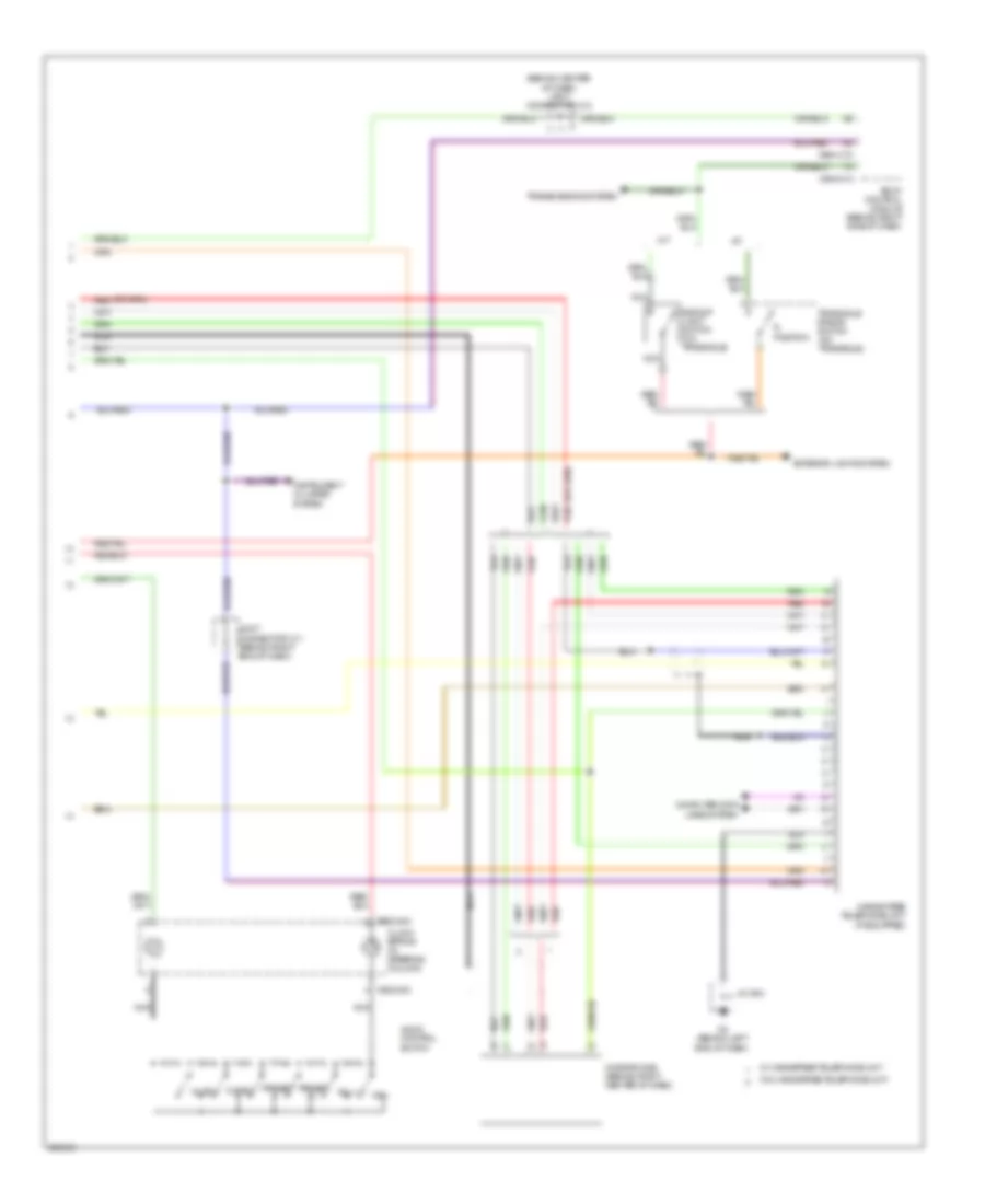 Radio Wiring Diagram, with Navigation (2 of 2) for Mazda 5 Touring 2008