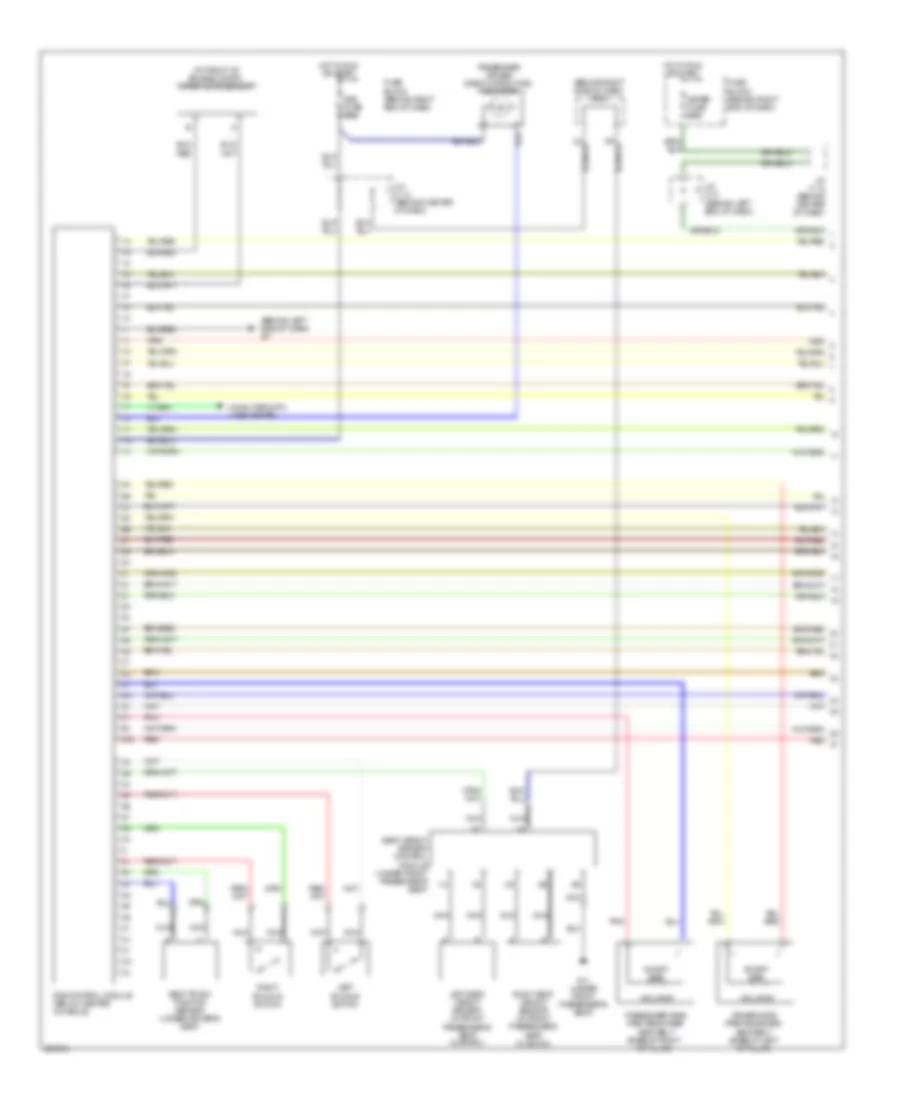 Supplemental Restraints Wiring Diagram 1 of 2 for Mazda 5 Touring 2008