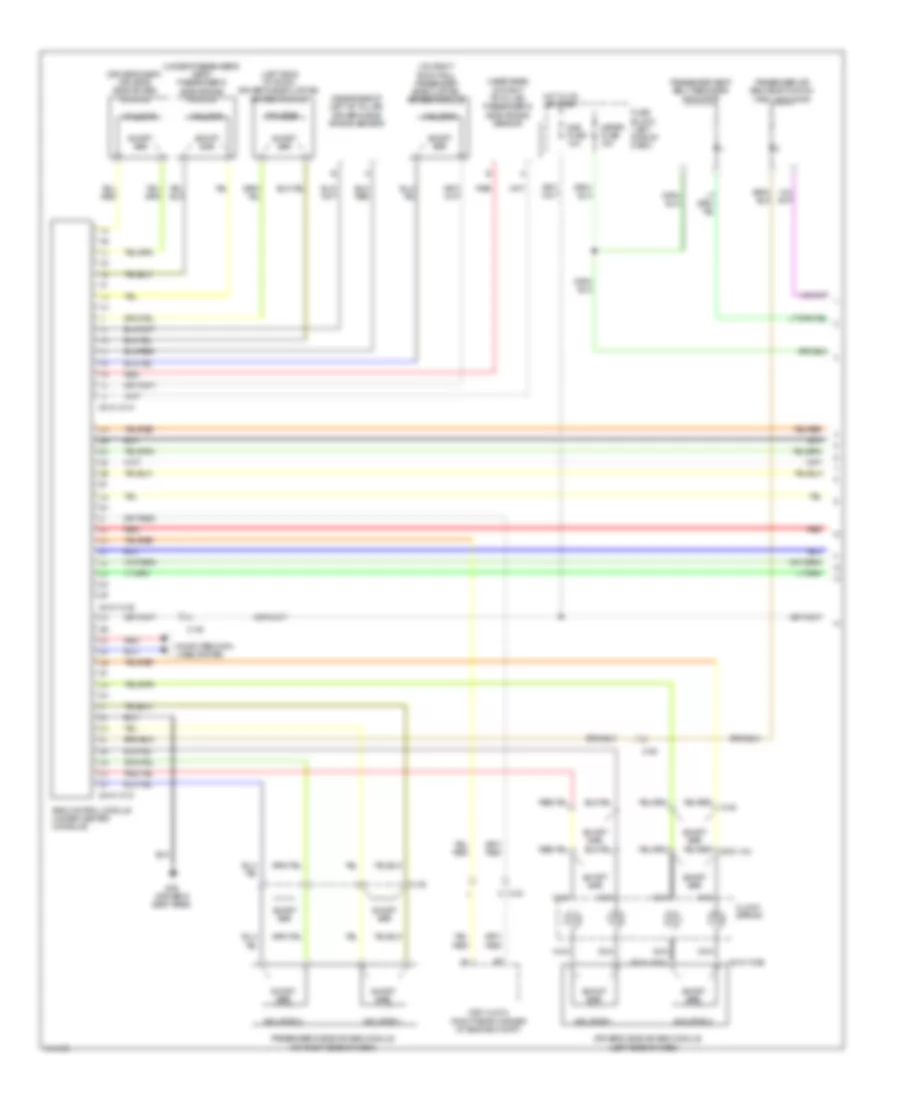 Supplemental Restraints Wiring Diagram 1 of 2 for Mazda 2 Touring 2014
