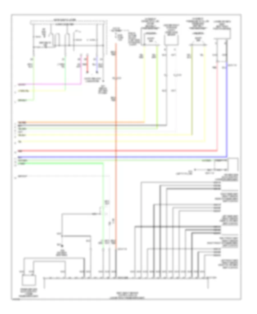 Supplemental Restraints Wiring Diagram 2 of 2 for Mazda 2 Touring 2014