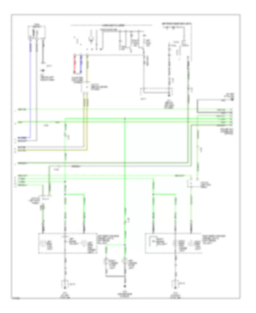 Exterior Lamps Wiring Diagram 2 of 2 for Mazda CX 9 Touring 2012