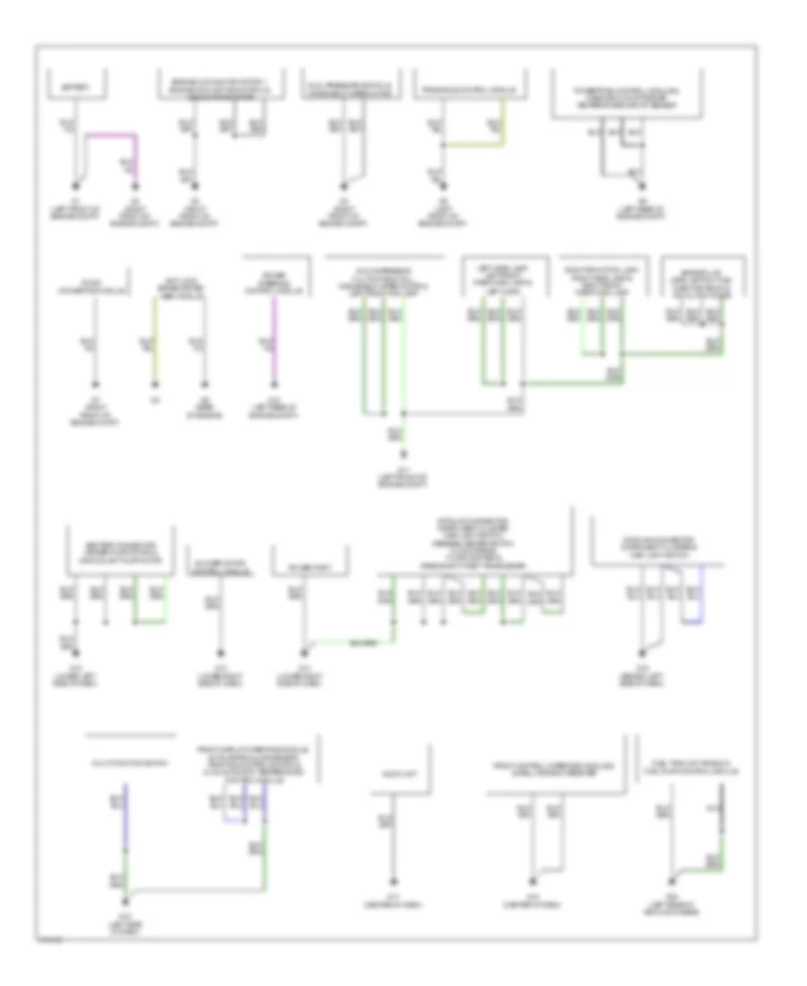 Ground Distribution Wiring Diagram Hybrid 1 of 2 for Mazda Tribute s Touring 2009