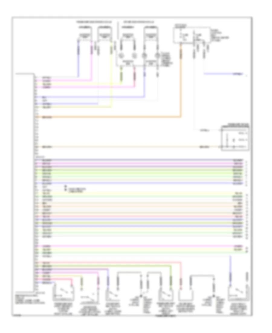 Supplemental Restraints Wiring Diagram 1 of 2 for Mazda Tribute s Touring 2009
