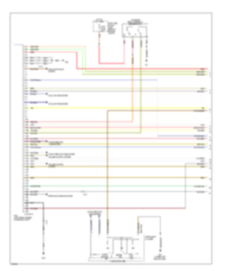 2.5L, Engine Performance Wiring Diagram (1 of 4) for Mazda CX-7 i Touring 2011