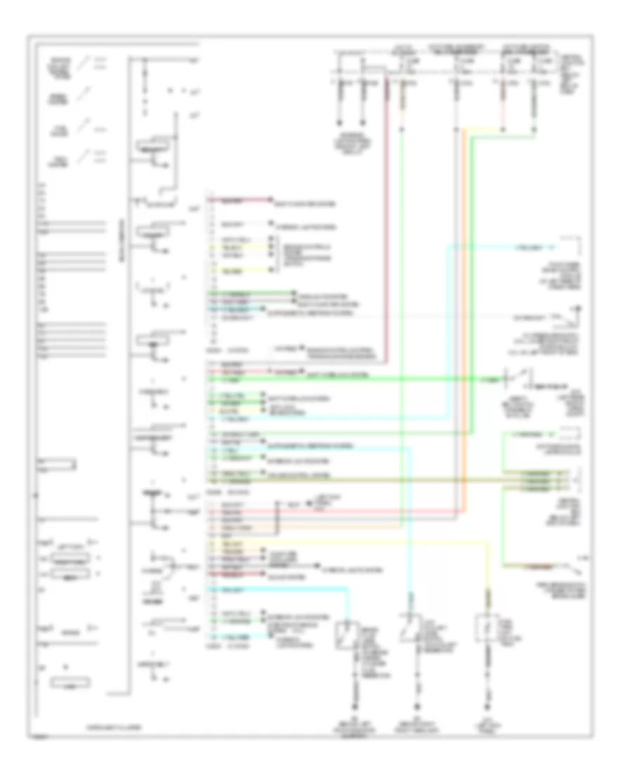 Instrument Cluster Wiring Diagram for Mazda Tribute ES 2002
