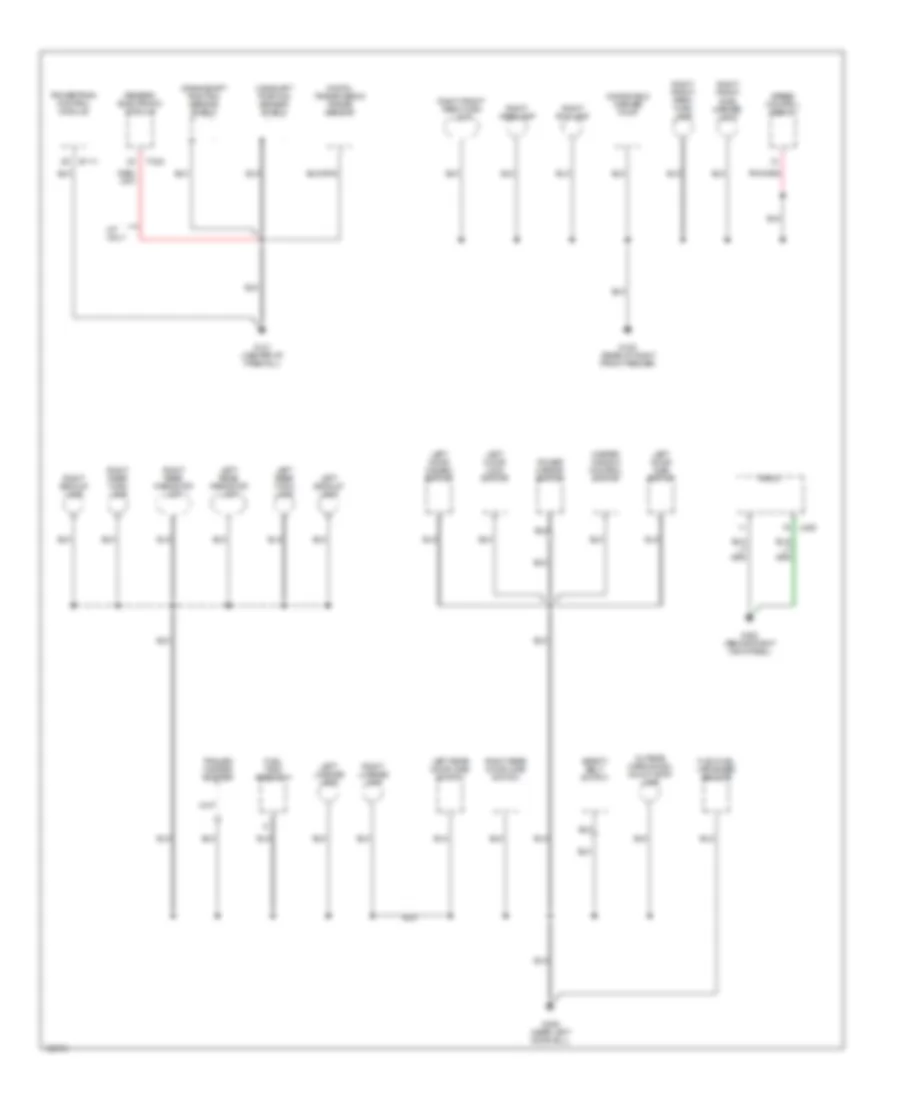 Ground Distribution Wiring Diagram 2 of 2 for Mazda BSE 1999 2500
