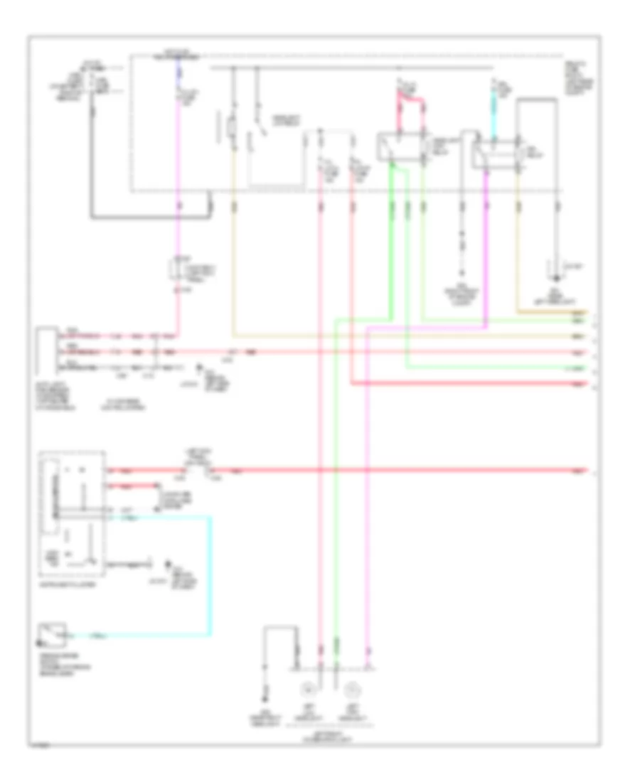 Headlamps Wiring Diagram, without HID (1 of 2) for Mazda 3 Grand Touring 2014
