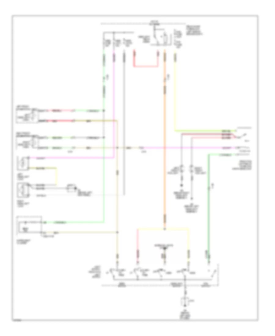 Headlights Wiring Diagram, with Halogen, without DRL for Mazda MX-5 Miata Grand Touring 2012