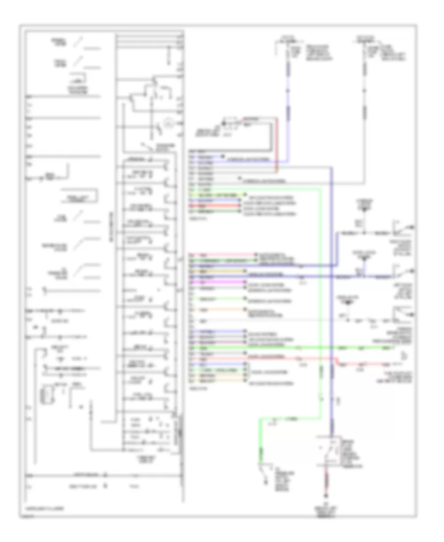 Instrument Cluster Wiring Diagram for Mazda MX-5 Miata Grand Touring 2012