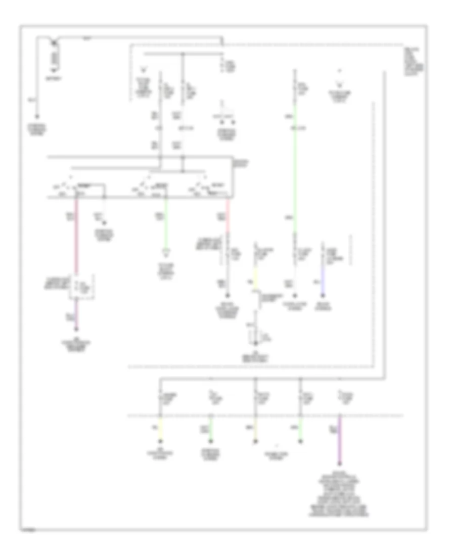 Power Distribution Wiring Diagram 1 of 2 for Mazda MX 5 Miata Grand Touring 2012